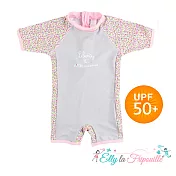 【Elly la Fripouille】法國防曬兒童泳裝_小碎花連身泳衣12-18M