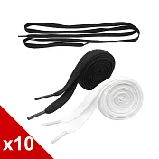 【○糊塗鞋匠○ 優質鞋材】G125 10mm寬扁鞋帶100cm(10雙)A04