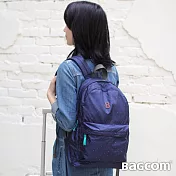 Bagcom 柔感星點收納後背包-藍色(搭配胸扣帶+斜背帶)