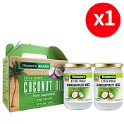 無香料、無防腐劑!【樂品食尚】Nature’s 娜萃斯冷壓初榨椰子油禮盒組1組(共2瓶·每瓶500ml)