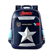 【Disney 迪士尼】美國隊長與蜘蛛人鋼鐵人立體護脊書包美國隊長
