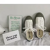 (預購商品) JDS嚴選_2019夏季經典復古百搭餅乾鞋EU35白色