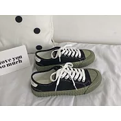 (預購商品) JDS嚴選_2019夏季經典復古百搭餅乾鞋EU35黑色