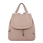 MICHAEL KORS 鉚釘翻蓋後背包-玫瑰粉（現貨+預購）玫瑰粉