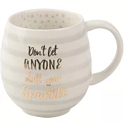 《CreativeTops》Ava燙金鬱金香馬克杯(條紋灰450ml)