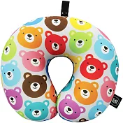 《DQ》緩衝顆粒護頸枕(繽紛熊)