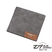 DF BAGSCHOOL - 男士日韓復古風商務休閒超薄短夾-共3色灰色