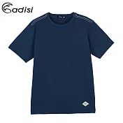 ADISI 男Merino Wool抗臭排汗上衣AL1911098 (S-2XL) / 城市綠洲 (排汗速乾、溫度調節、消臭)S深藍