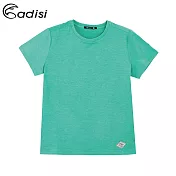 ADISI 女Merino Wool抗臭排汗上衣AL1911100 (M-2XL) / 城市綠洲 (排汗速乾、溫度調節、消臭)M湖綠