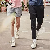 ADISI 男抽繩休閒修身錐形褲AP1911136 (M-2XL) / 城市綠洲 (吸濕快乾、透氣、無光紗、抗UV、戶外休閒)M黑色