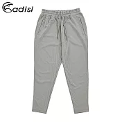 ADISI 男抽繩休閒修身錐形褲AP1911136 (M-2XL) / 城市綠洲 (吸濕快乾、透氣、無光紗、抗UV、戶外休閒)M麻灰