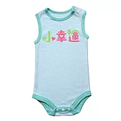 GOOMI台灣第一文創童裝【小幸運】無袖包屁衣～0-6M綠白條