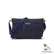 B.S.D.S冰山袋鼠 - 楓糖瑪芝 - 輕旅防潑水側背小包 - 幾何藍【001】