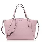 COACH 卵石皮革 / Kelsey 中款 / 手提兩用包_粉色