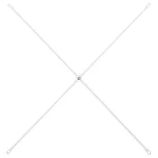 [MUJI 無印良品]SUS交叉桿 /亮面淺灰/42-56/小/9S