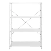 [MUJI無印良品]SUS鋼製層架組 /亮面淺灰/寬/中/9S