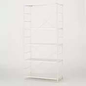 [MUJI無印良品]SUS鋼製層架組 /亮面淺灰/寬/大/9S