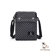 B.S.D.S冰山袋鼠 - 楓糖瑪芝 - 直立加大雙層斜背包 - 小方塊【129-3K】