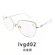 【Front 光學眼鏡】GM1911-三色可挑選(雙色造型百搭光學眼鏡)Ivgd02白金框