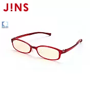 JINS 33%濾藍光無度數鏡框(APC14A001)紅色