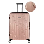 【CENTURION百夫長】拉鍊款U_HVR赫瓦爾粉金行李箱29吋