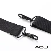 AOU 臺灣製造 輕量活動式強化耐重肩背帶 側背肩帶 公事包背帶 尼龍背帶(黑)03-007D3