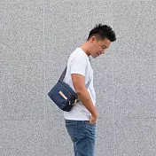 satana - Soldier 簡約斜背包 -礦青藍