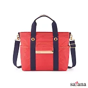 satana - Soldier 血拚趣手提斜背包 -洛可可紅