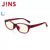 JINS 33%濾藍光無度數鏡框(APC14A002)酒紅