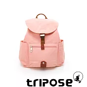 tripose MEMENTO系列微皺尼龍經典輕量後背包(小) 櫻花粉