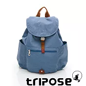 tripose MEMENTO系列微皺尼龍經典輕量後背包(大) 天空藍