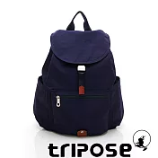 tripose MEMENTO系列微皺尼龍經典輕量後背包(大) 深海藍