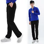 【遊遍天下】男款彈性抗VU透氣休閒長褲(GP10002)M黑色