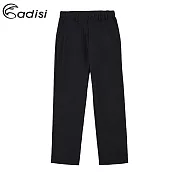 ADISI 男sorona智慧型舒適長褲AP1911057 (M-2XL) / 環保紗、彈性、柔軟、快乾、抗汙M黑色