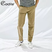 ADISI 男sorona智慧型舒適長褲AP1911057 (M-2XL) / 環保紗、彈性、柔軟、快乾、抗汙M杏咖