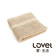 Lovel 嚴選六星級飯店純棉方巾-共五色椰褐