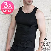 麥瑟保羅 MERCER SPO-LO 歐式休閒涼感柔暖背心(黑白M-XL-3件)黑-M背心x3