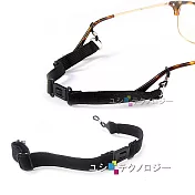 (1入) 可調大小(鬆緊) 卡扣式眼鏡防滑帶 眼鏡防掉落繩 (成人兒童適用)