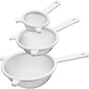 《KitchenCraft》可勾掛濾網3件(白)