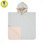 德國Lassig-嬰幼兒抗UV斗篷沙灘巾-小魚鱗