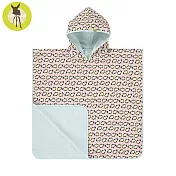 德國Lassig-嬰幼兒抗UV斗篷沙灘巾-粉企鵝