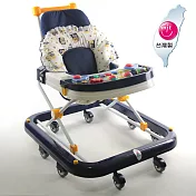 YSF 成長型高背學步車(座位可調整)-兩色可選深藍