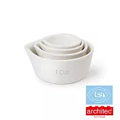 【Architec】TSP 烘培陶瓷量杯4件組-米白色