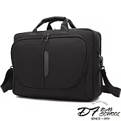 DF BAGSCHOOL - 職業型男專屬防潑水筆電公事包-黑色