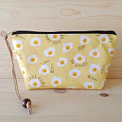 布風手作|美味荷包蛋 化妝包