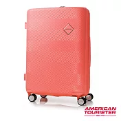 AT美國旅行者 24吋Groovista 霧面耐磨吸震PC硬殼行李箱(珊瑚橘)