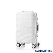 Samsonite新秀麗 20吋Tri-Tech摩登PC鋁框減震輪TSA海關鎖登機箱(霧白)