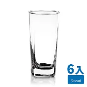 Ocean Plaza方型果汁杯320cc X6入-無鉛玻璃杯