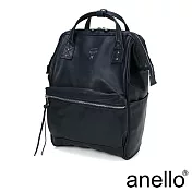 anello PREMIUM CLASP 經典皮革口金後背包 深藍