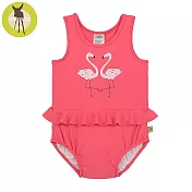 德國Lassig-嬰幼兒抗UV連身式泳裝-火紅鶴12個月